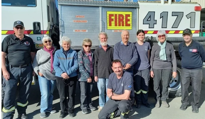 Nosey Parkers visit the Tasman Rural Fire Station