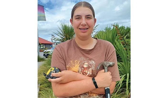 Teen hammers home success