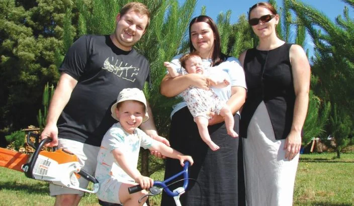 Family sells Christmas trees for hospice