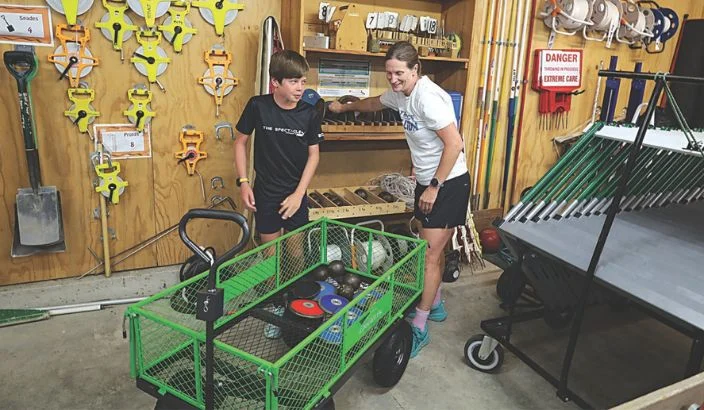 Kids descend on Saxton Athletics Arena