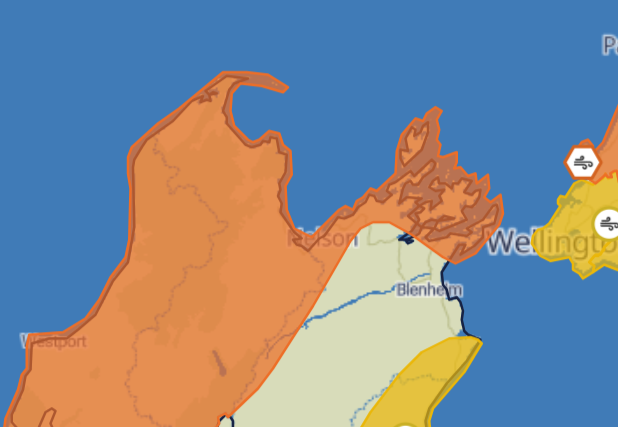 Severe wind warning issued for Nelson Tasman