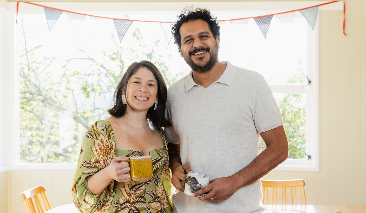 At home with Anna and Gabriel