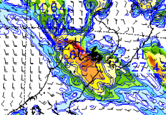 Heavy rain expected