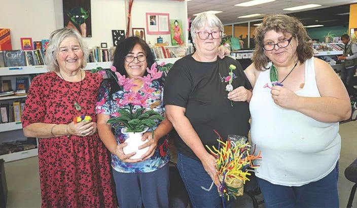 Pipe cleaner tribute blooms into new friendships