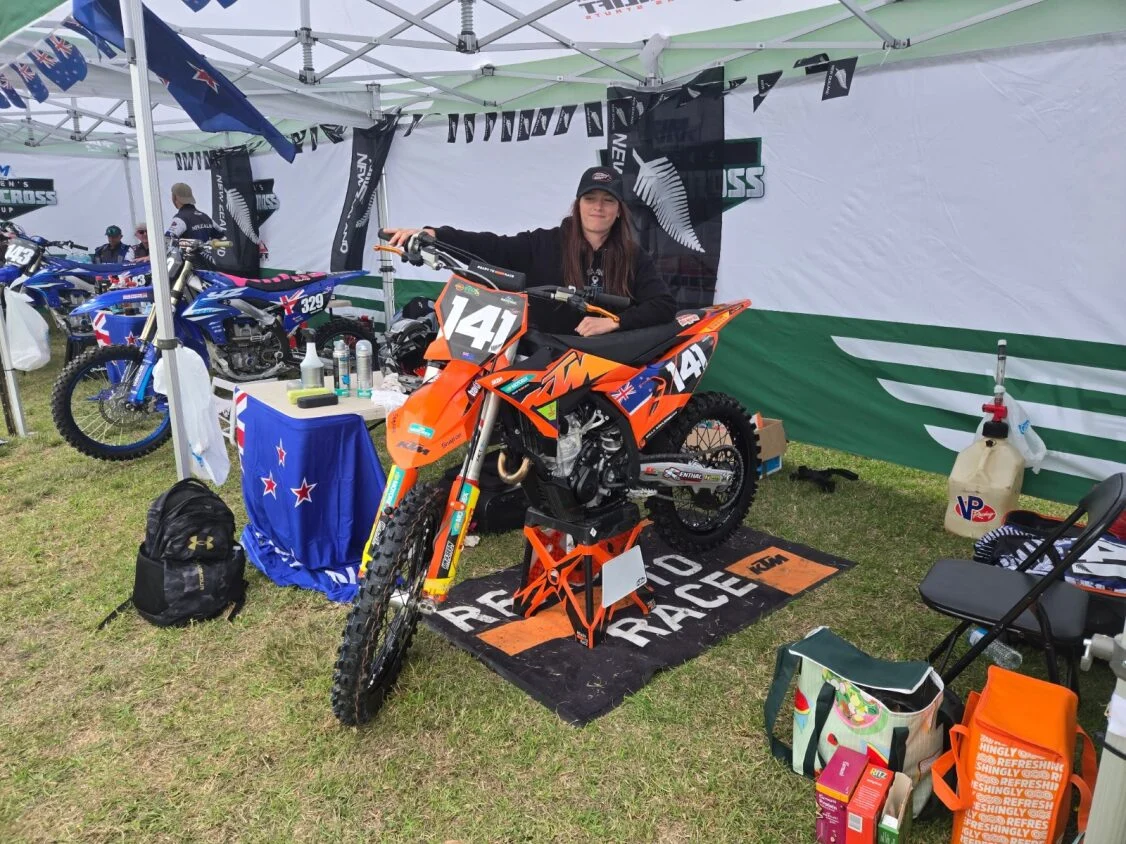 Nelson teen races at Oceania motocross cup