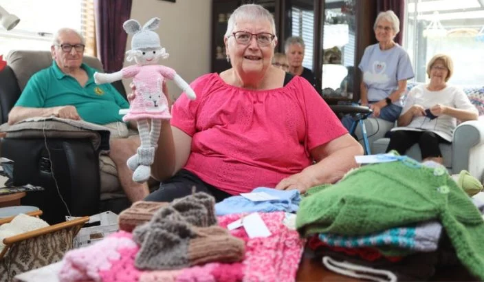 Knitters seek wool donations for baby garments