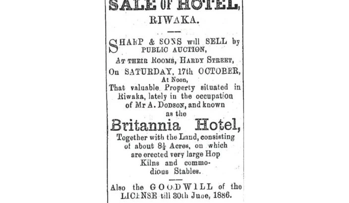 History of the original Riwaka Hotel