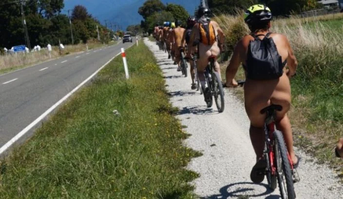 World Naked Bike Ride returns to Tākaka