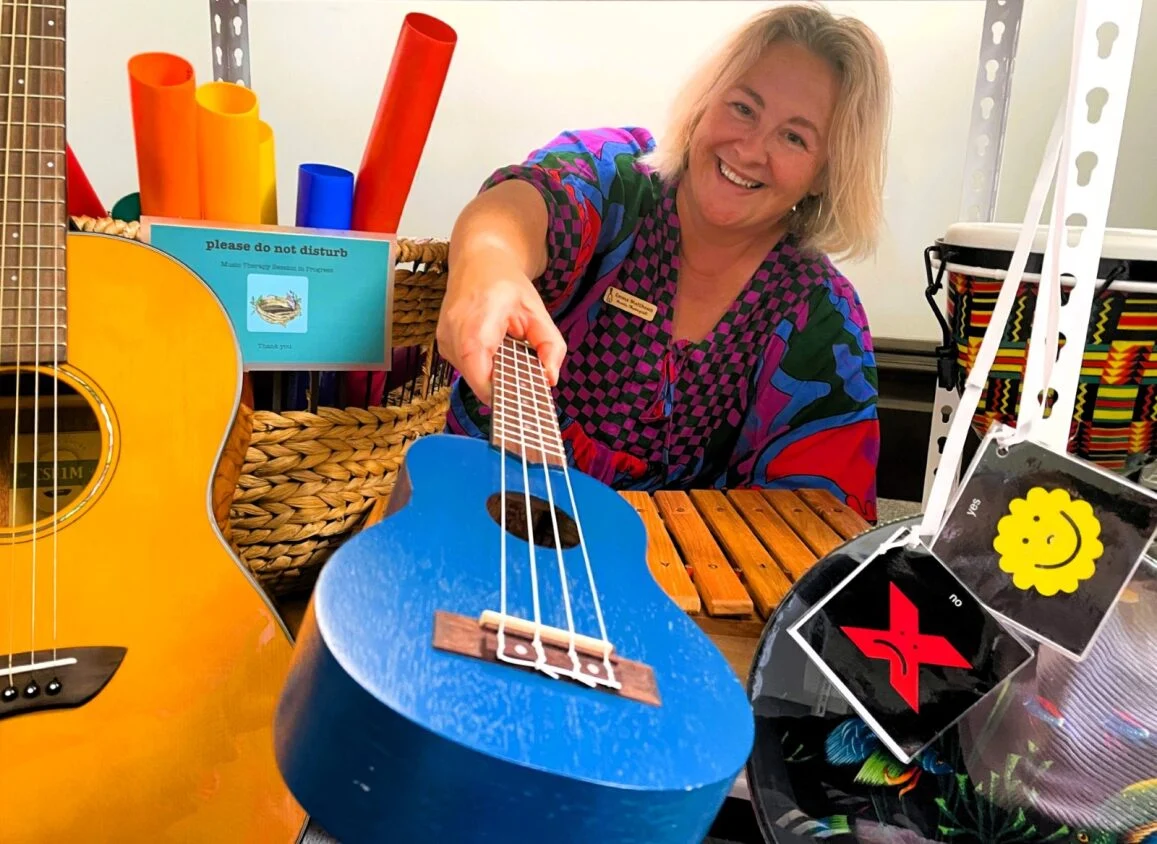 Music therapist opens new paediatric space