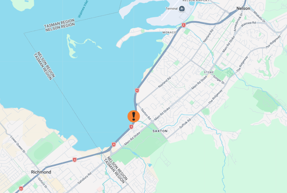 Crash affecting traffic on Whakatu Drive