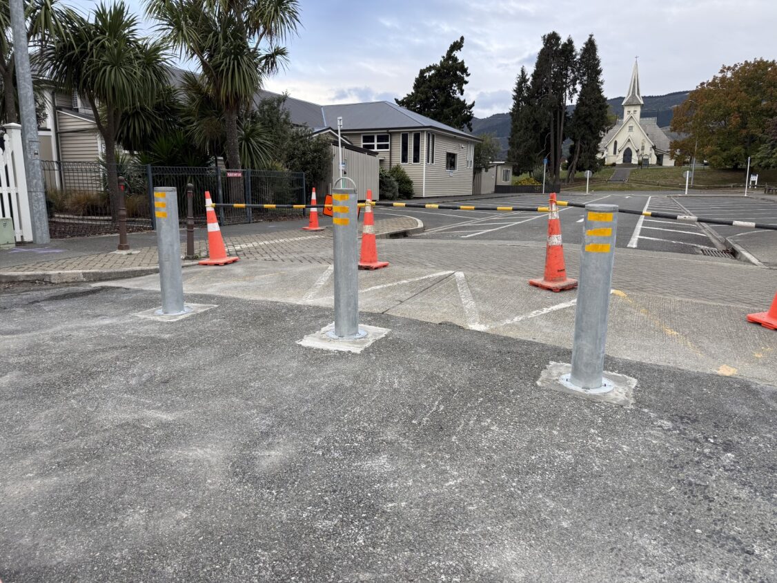 Permanent bollards installed outside Richmond School