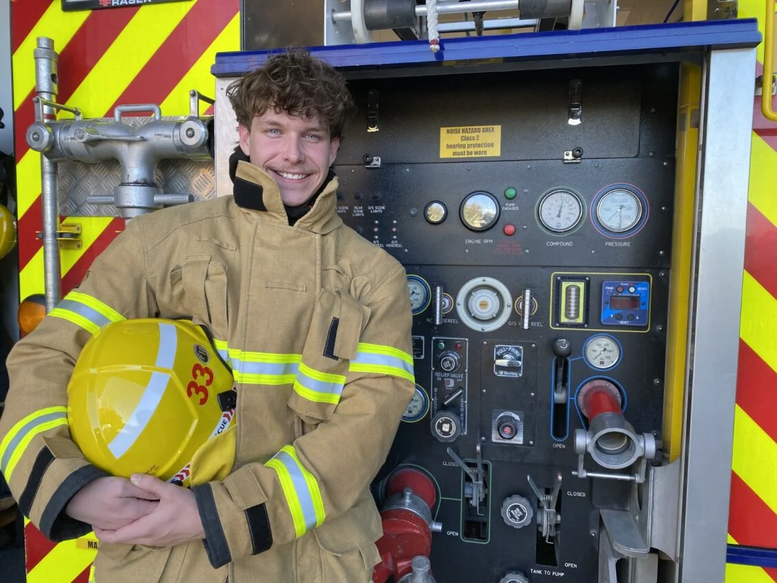 Richmond teen volunteer firefighter on front line