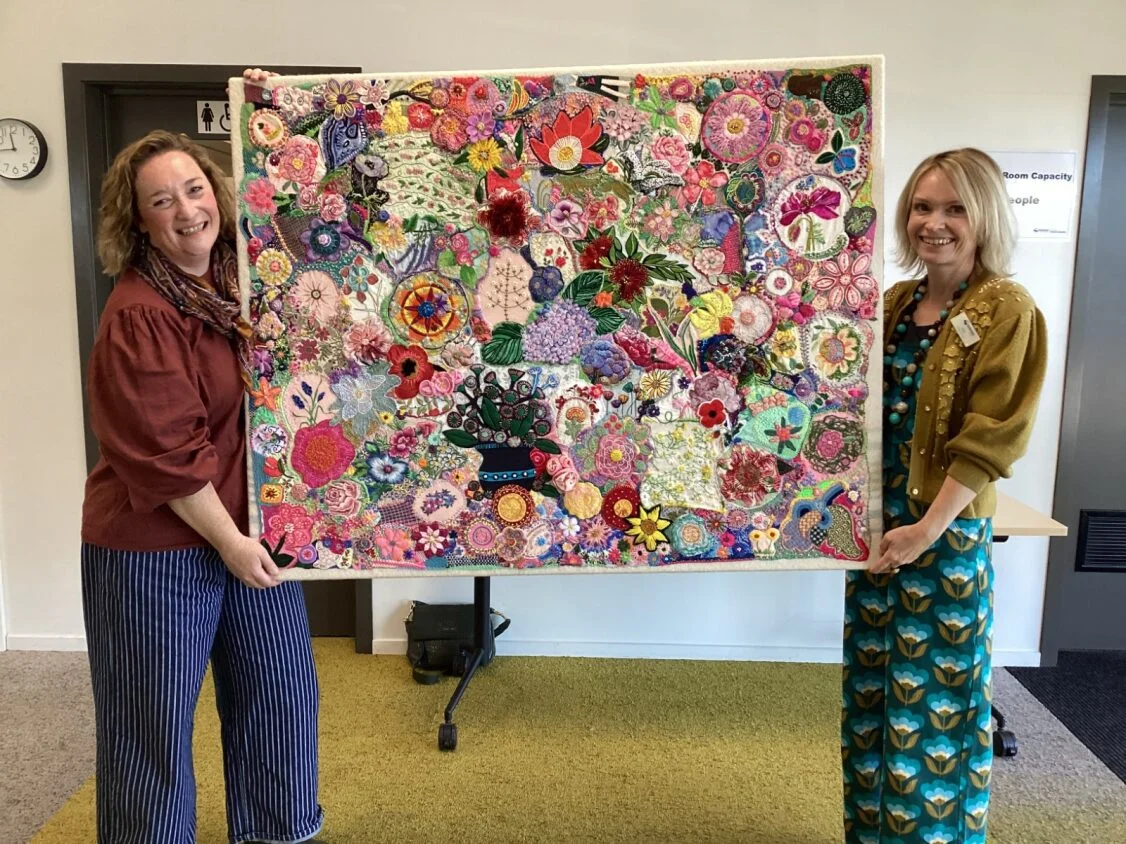 Stitch Bloom community art project completed