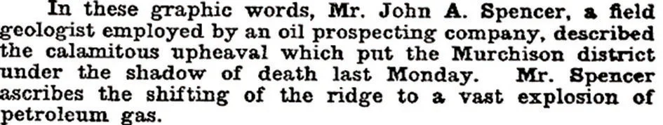 Murchison Oil Company’s failed search