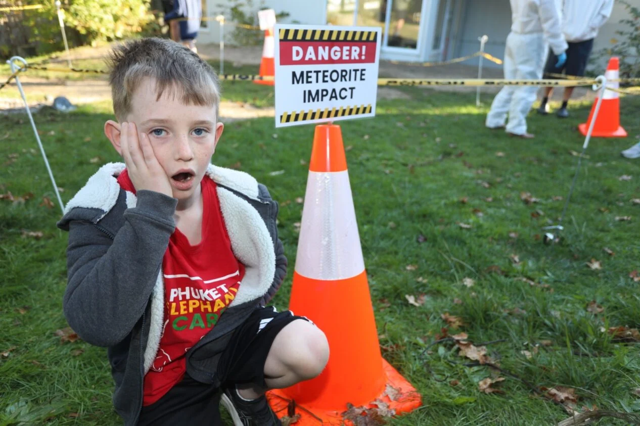 Meteorite stunt launches school space learning