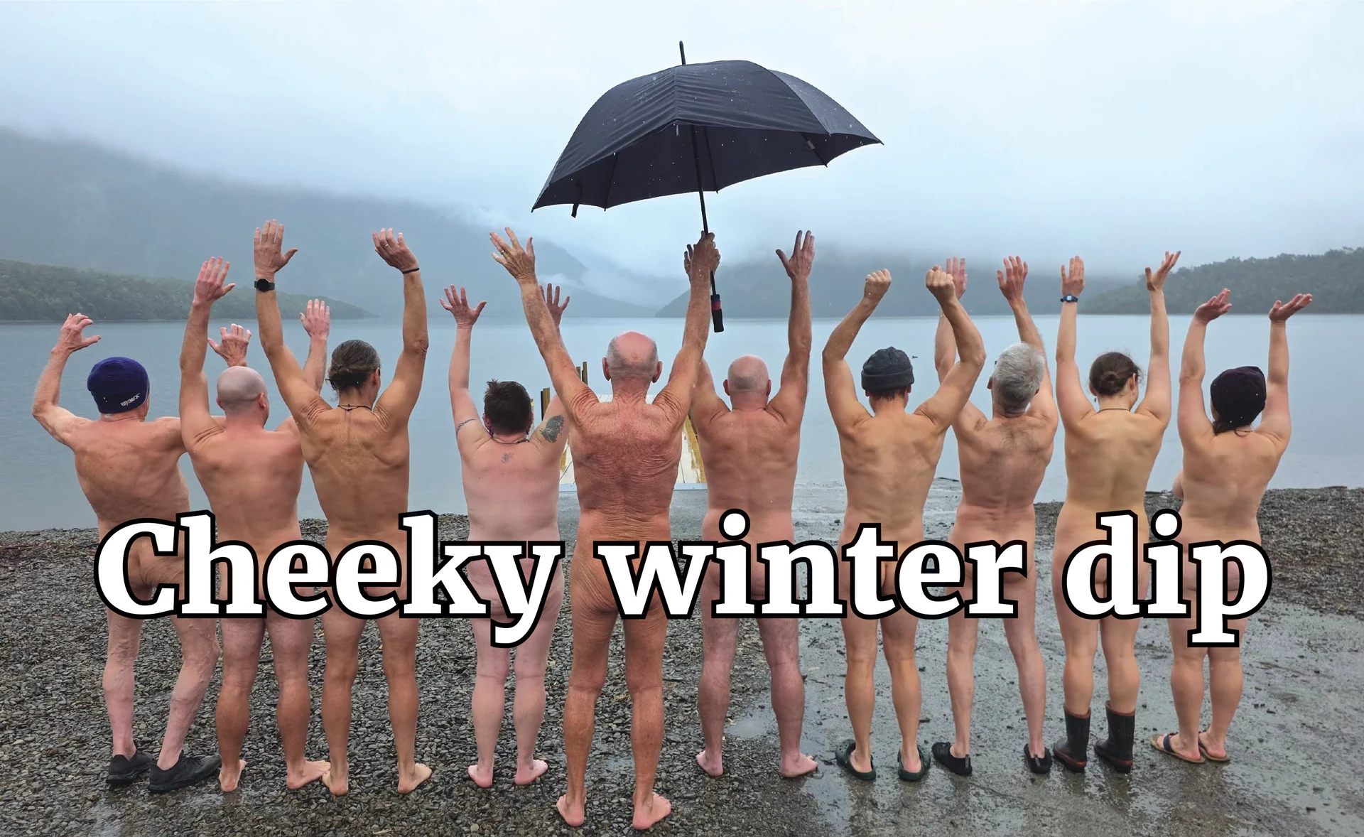 Lake Rotoiti midwinter swim