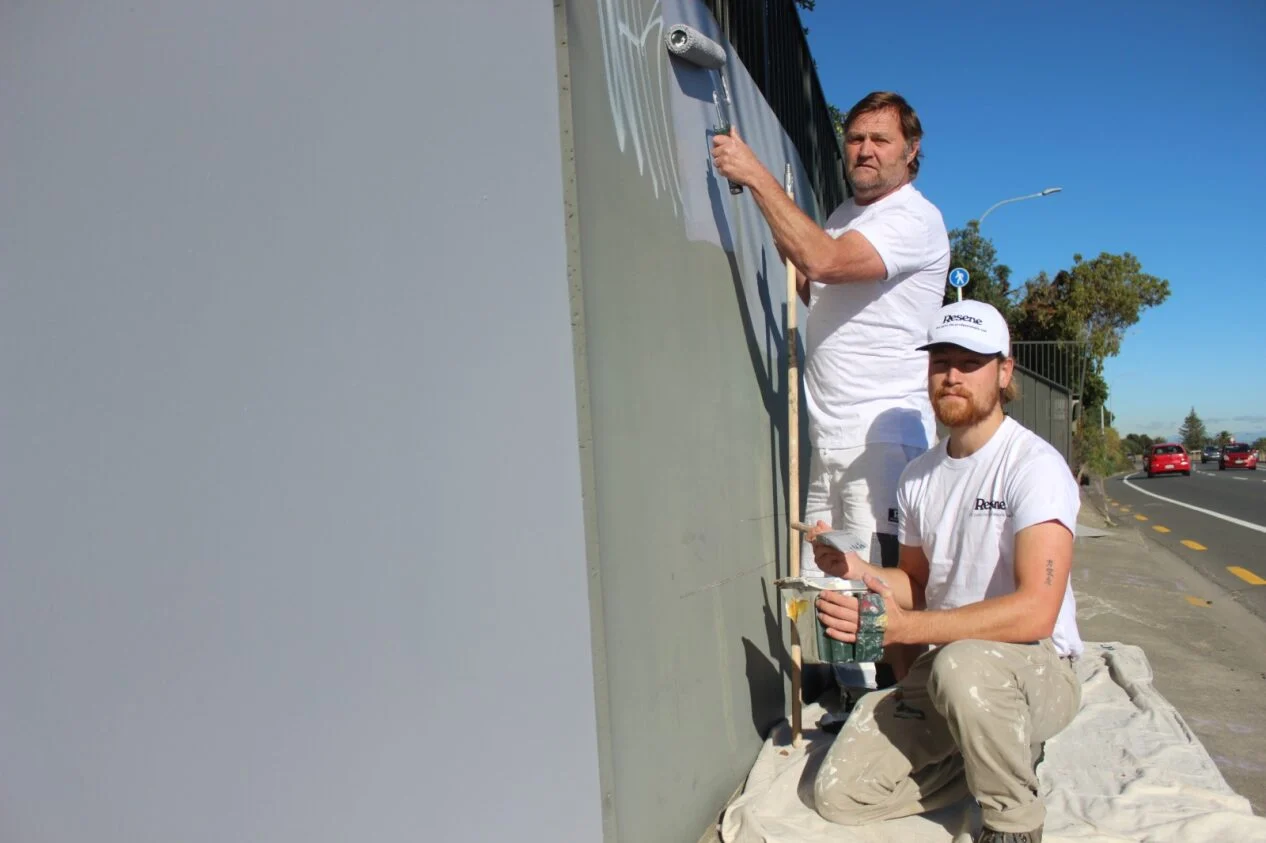 Nelson painter tackles graffiti after months ignored