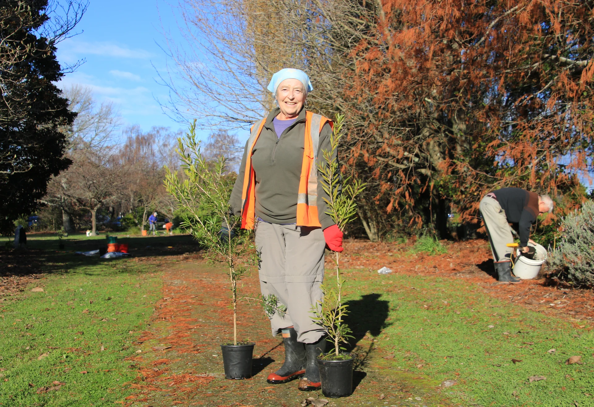 Motueka Sanctuary Ponds spring planting boost