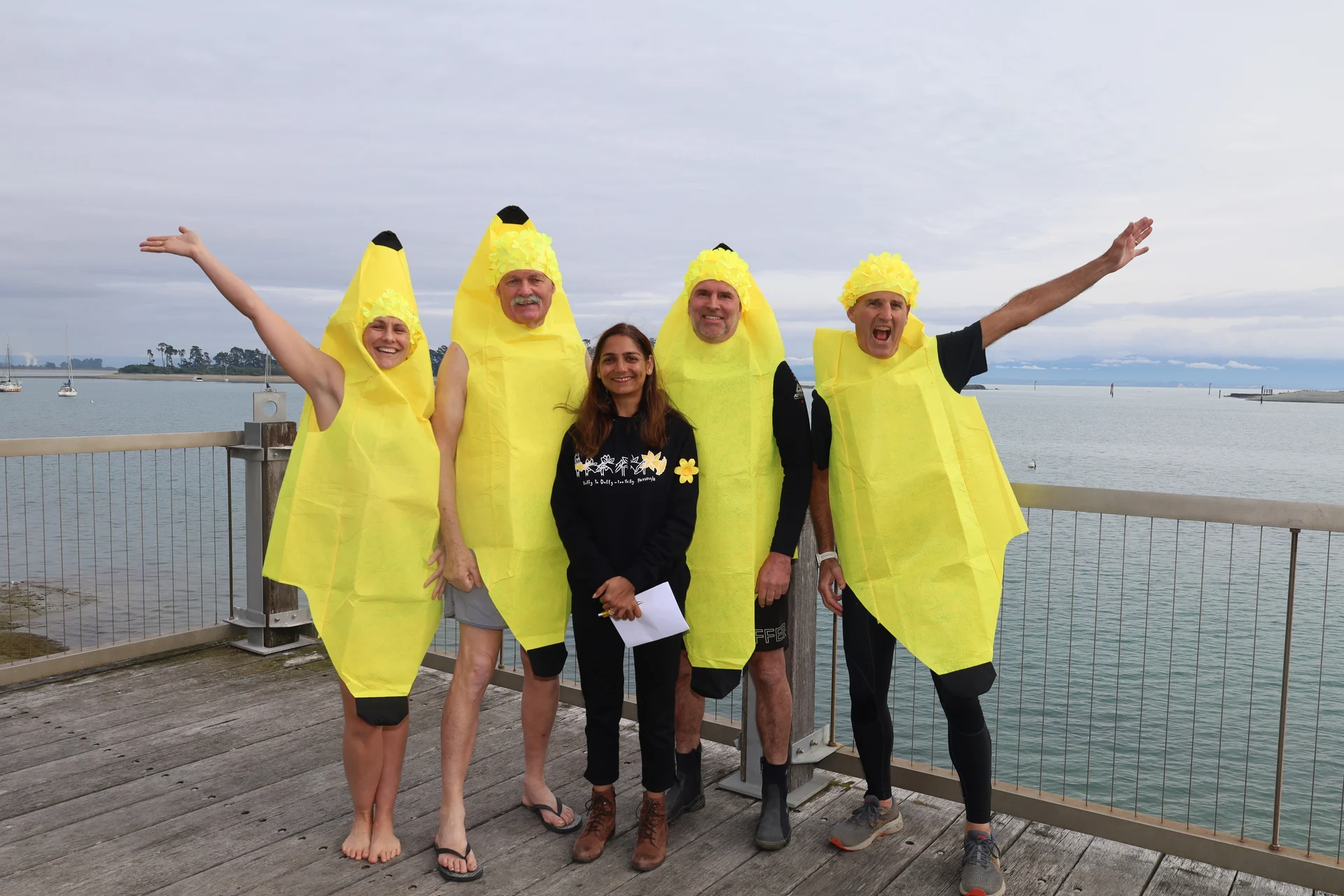 Taking the plunge for Daffodil Day