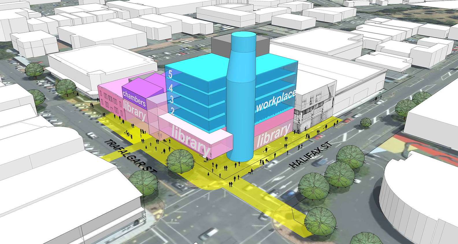 Nelson civic centre: Three location options
