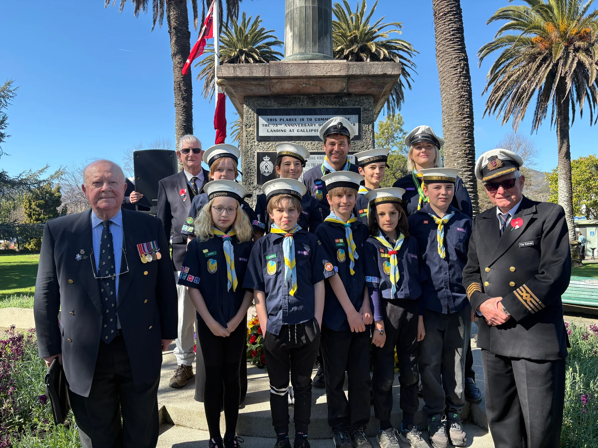 Māpua sea scouts honour Merchant Navy veterans