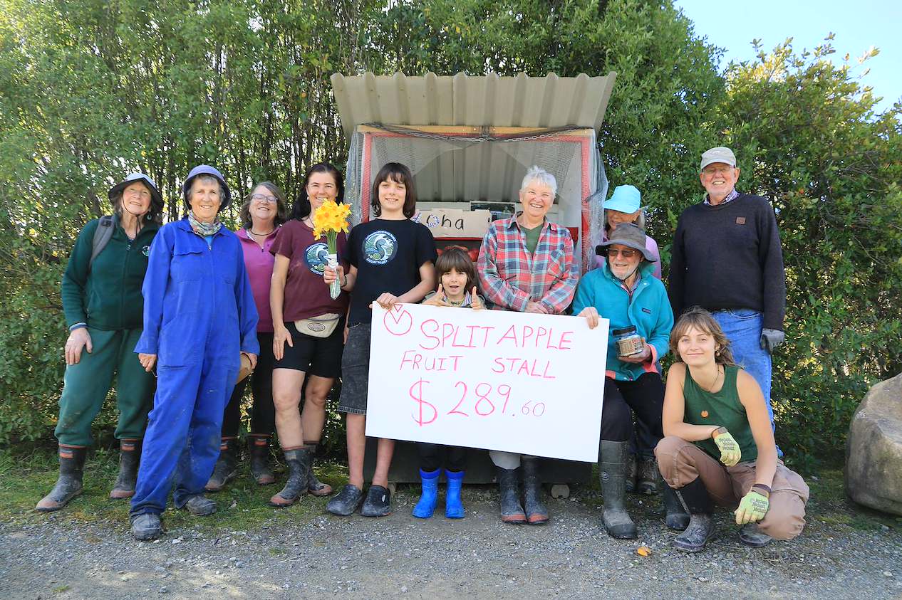 Taane Mills donates stall profits to wetlands