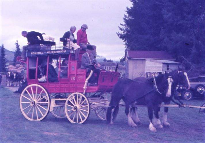 Newman mail coaches connected Nelson and Hampden