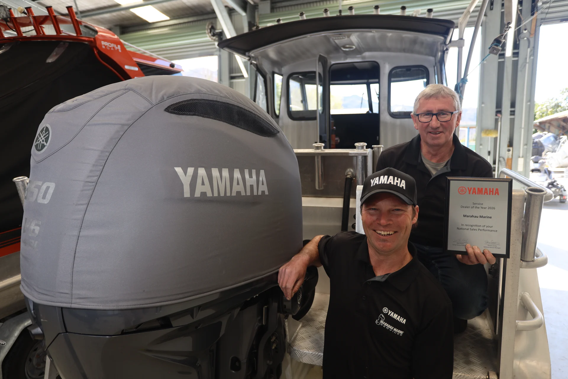 Mārahau Marine Services wins national Yamaha award