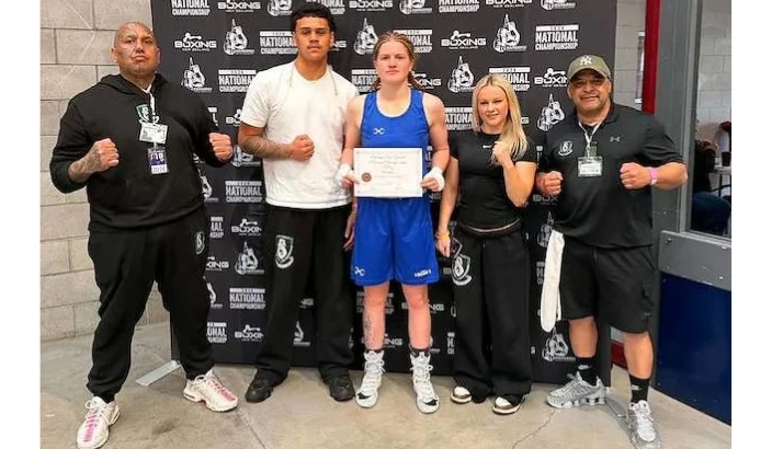 Teen boxer wins national gold