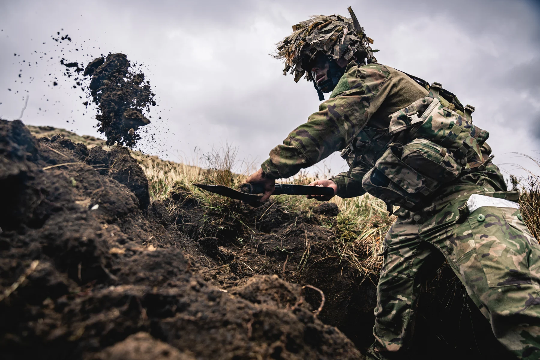 Reserve soldier digs deep for birthday