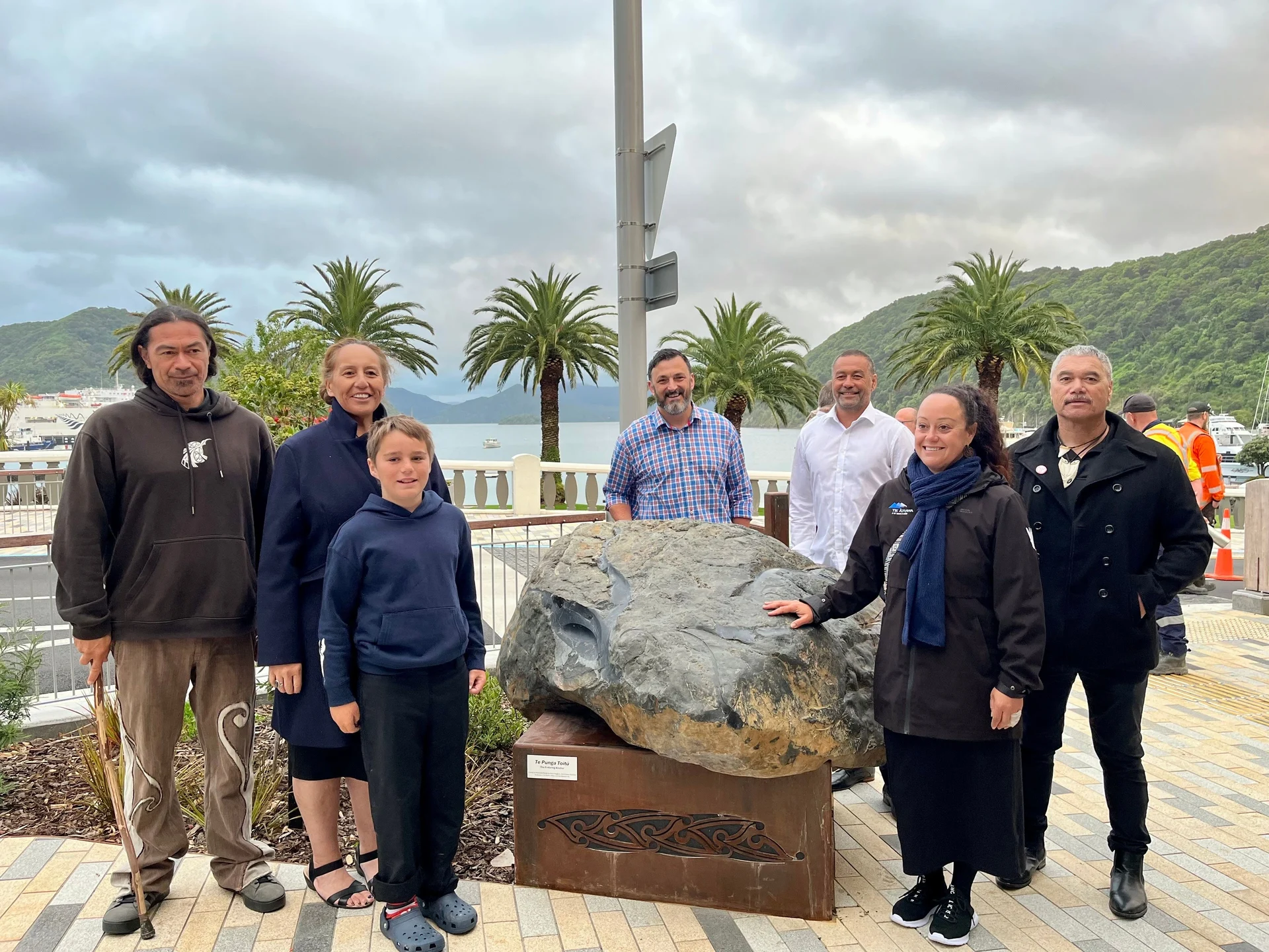 Sacred stone welcome marks official reopening of Picton's London Quay