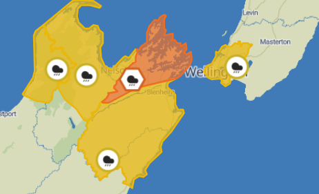 First rain watch of the year tonight, MetService warns could get heavy
