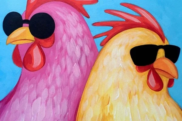 Paint and Wine Night - Cluckin' Fabulous