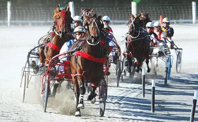 Busy day at the track