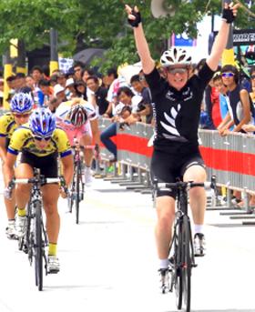 Lauren on winning run