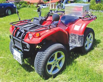 Lock up your quad bike