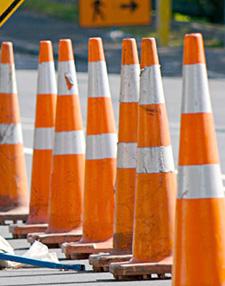 Road works ongoing