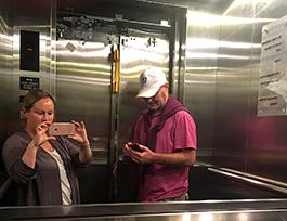 Stuck in the lift