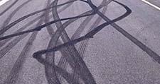 Vandals tear up roads
