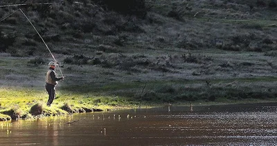 Anglers brave the conditions