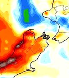 Southerly blast on the way