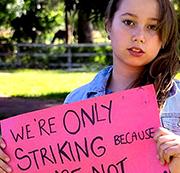 Kids urged to go on strike