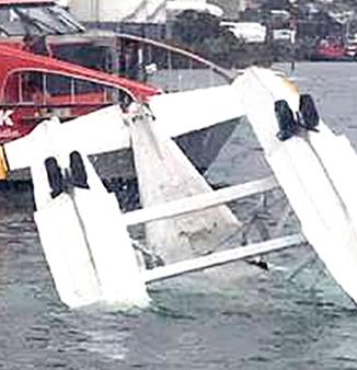 Seaplane crashes in Auckland harbour