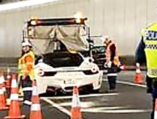 Crashed supercar 'possibly' on a test drive