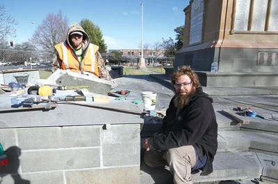 Cenotaph nears completion