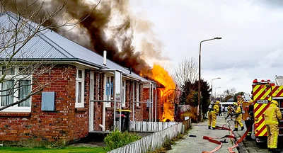 House fire treated as suspicious