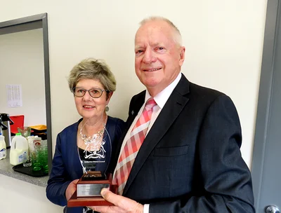 Mayor's award took Trevor's breath away