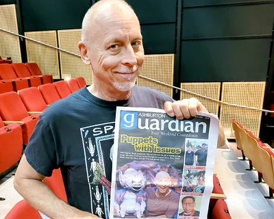 Ventriloquist likes our town