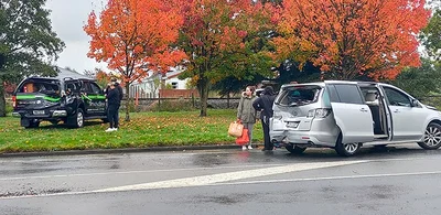 Crash closes road