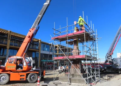 Boer War Memorial begins its move